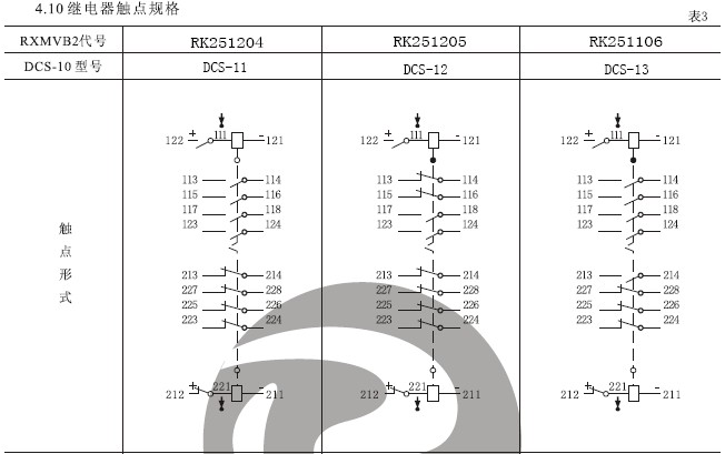 DCS-13雙位置繼電器結構，外形尺寸及安裝開孔圖。