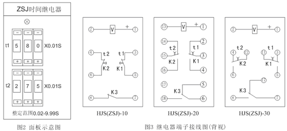 HJS(ZSJ)-30、HJS(ZSJ)-20、HJS(ZSJ)-10產品接線圖