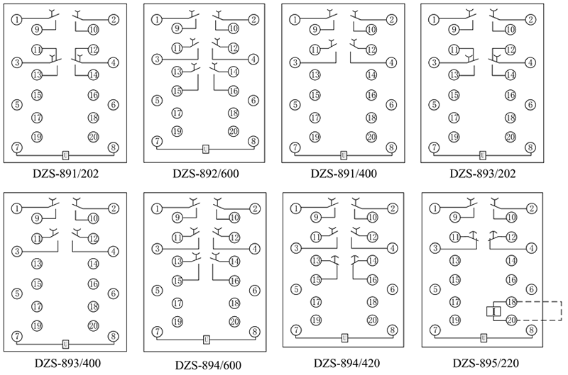 DZS-895/220內部接線圖