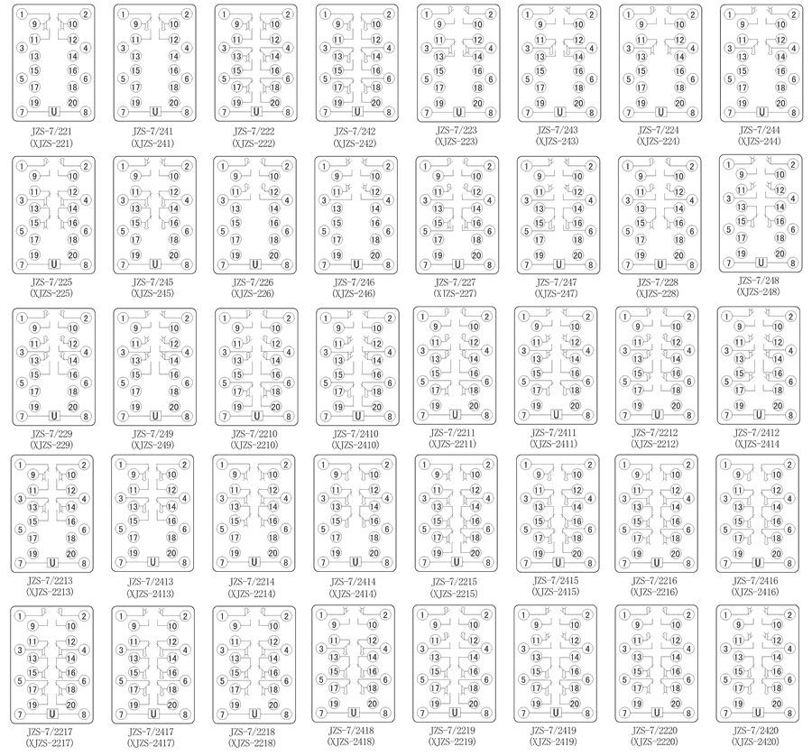 JZS-7/249內部接線圖