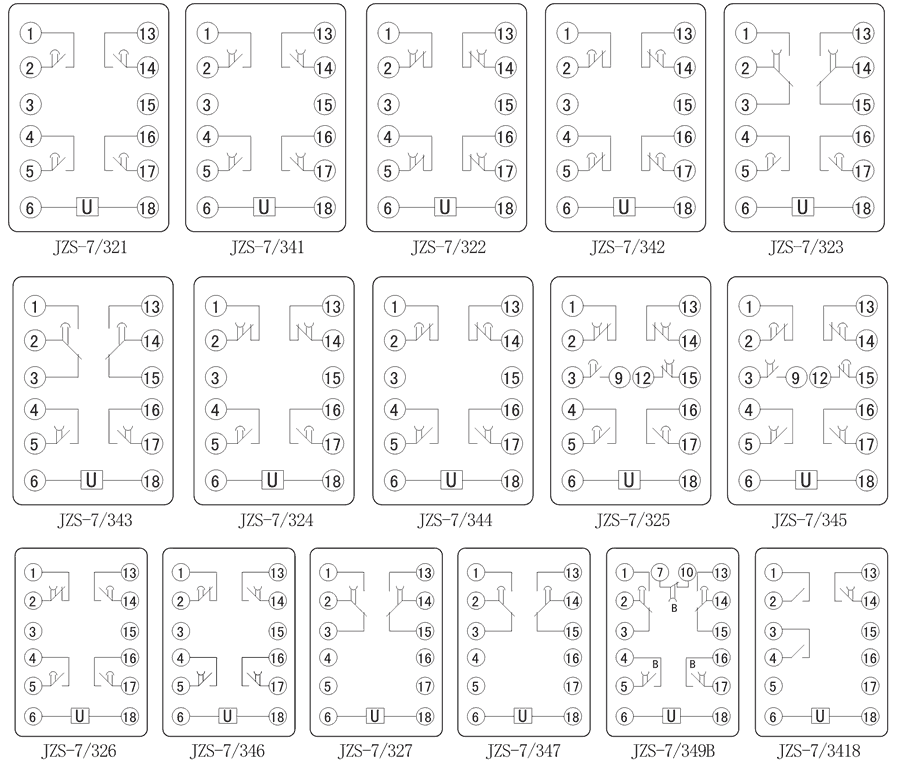 JZS-7/346內部接線圖