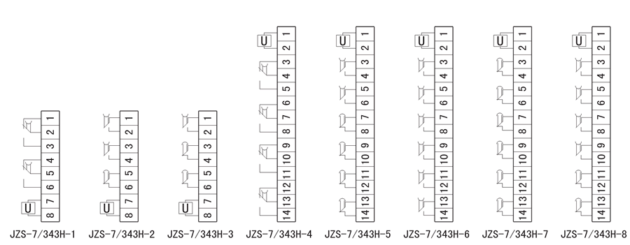 JZS-7/343H-4內部接線圖