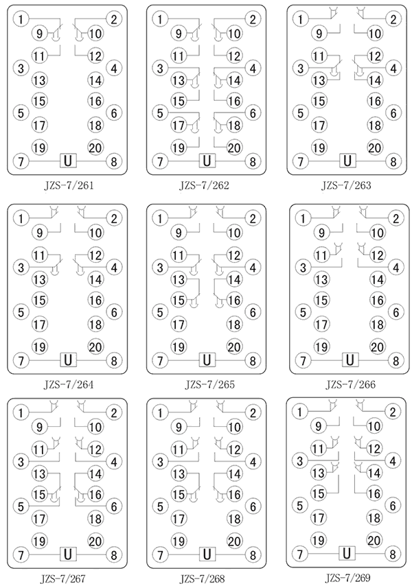 JZS-7/267內部接線圖