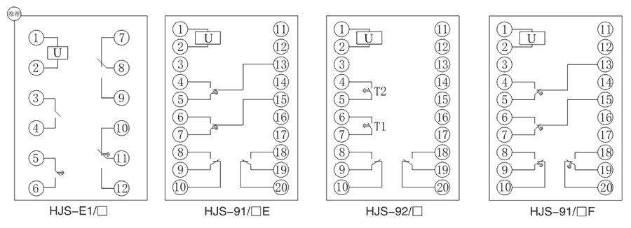HJS-92/4內部接線圖