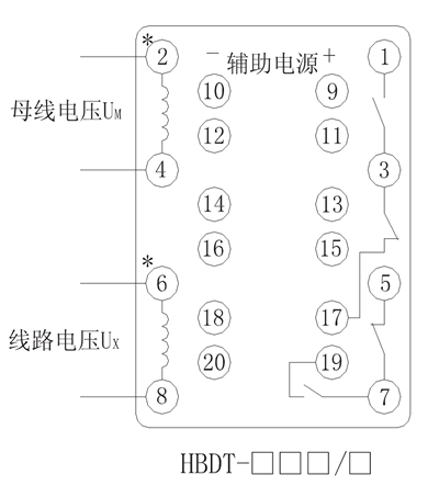 HBDT-13Q/1內部接線圖